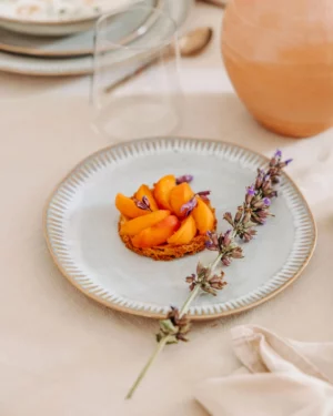 Assiette dessert en Grès